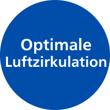 Symbol Optimaler Luftstrom