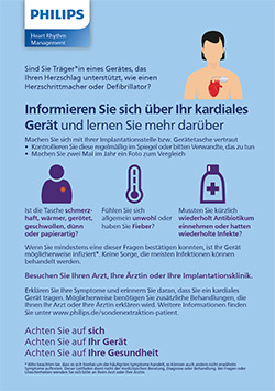 ein Poster mit einer Person mit einem Herzen