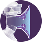 Philips Avent elektronische Milchpumpe &ndash; Ausstattung: Weiches und flexibles Kissen in einer Gr&ouml;&szlig;e