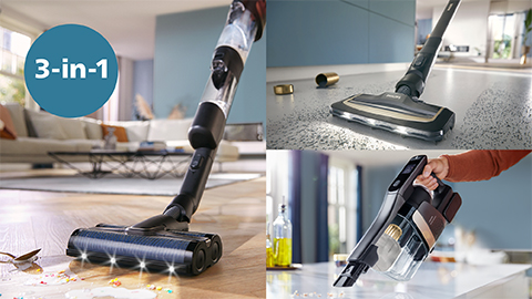 Der kabellose Philips AquaTrio Nass- und Trockensauger 9000 Series​ reinigt dein Zuhause
