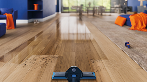 Der Philips OneUp elektrische Wischmopp reinigt bis zu 125&nbsp;m&sup2;.