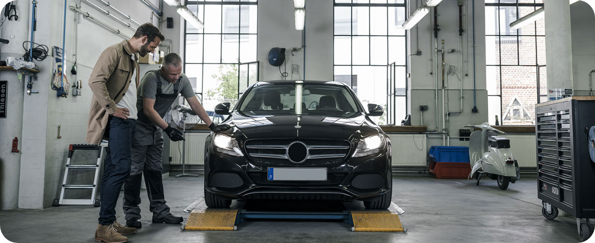 Fahrzeugsupport-Seite