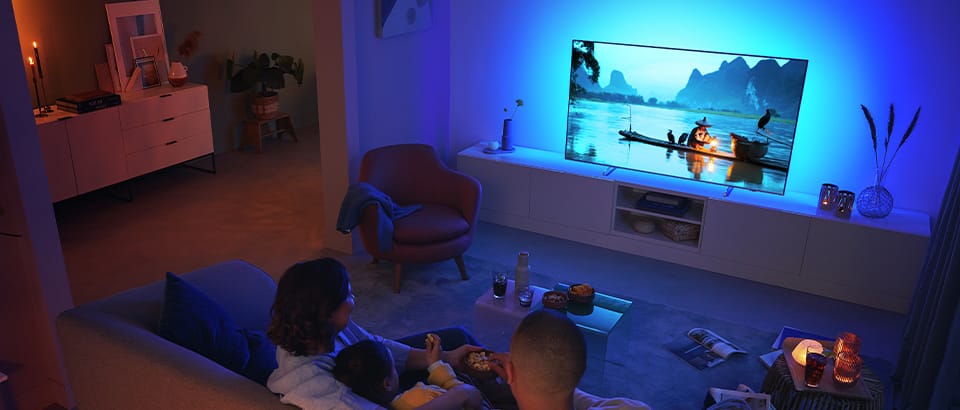 Philips Ambilight-Fernseher | Bester Fernseher f&uuml;r Filme, Kinoabend