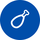 Symbol f&uuml;r H&auml;hnchenkeulen