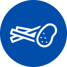 Symbol f&uuml;r frische Pommes frites