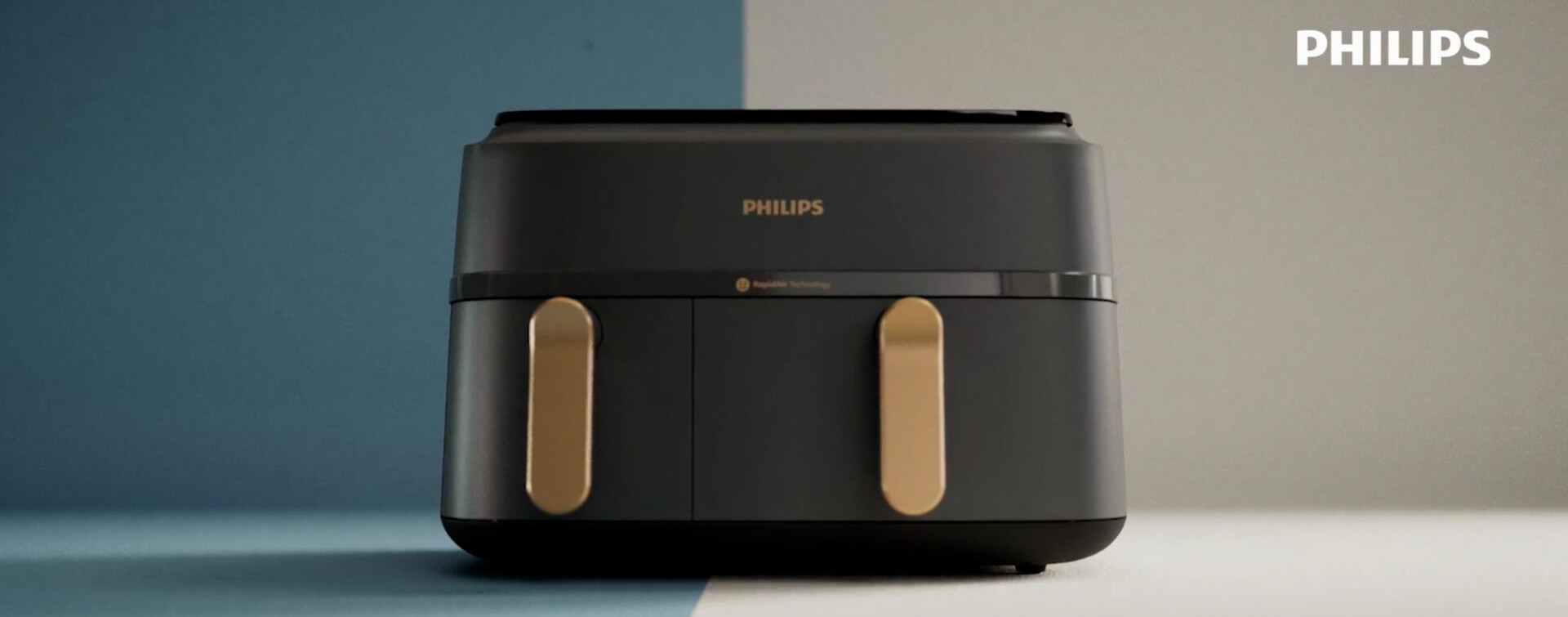 Video-Miniaturansicht des Philips Airfryer mit zwei K&ouml;rben, Produktvideo
