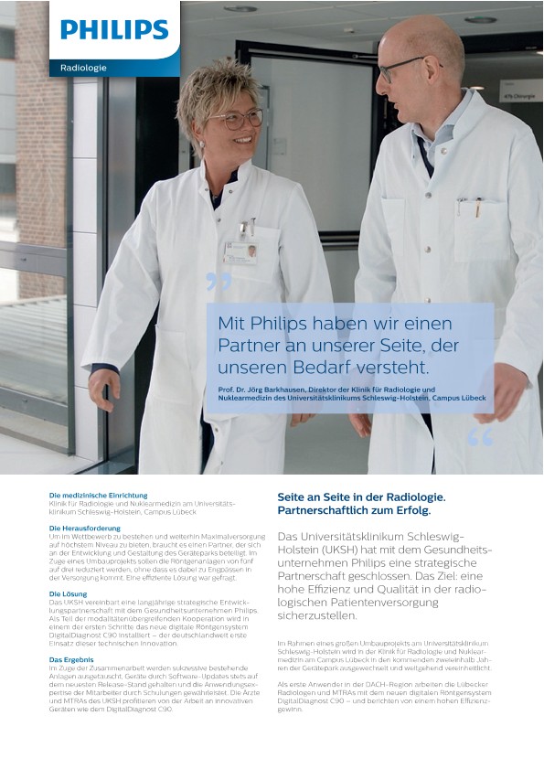 DigitalDiagnost&nbsp;C90, PCI Printbericht, Optimierung der Patientenversorgung durch R&ouml;ntgen (Download .pdf)