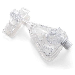 eine transparente Maske mit Düsen